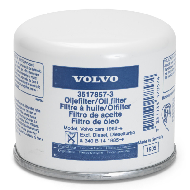 Filtro de aceite Volvo Penta motores diesel...