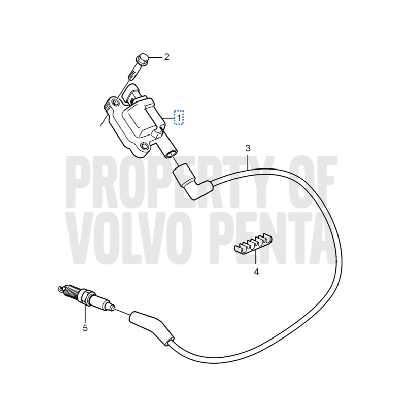 Cable de conector Volvo Penta motores gasolina V8 22500004